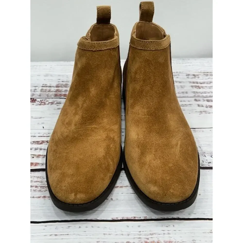 UGG Womens Mcclaire Ankle Boots‎ Round Toe Elastic Gore Suede Brown Size 8